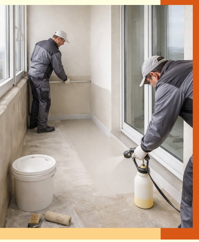 Утепление балкона жидкой теплоизоляцией в Удомле от 5974 руб./м2 | ТепломастерДмл