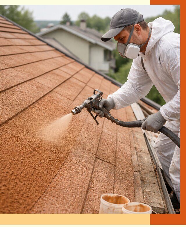 Утепление кровли жидкой пробкой в Удомле от 2805 руб./м² под ключ | ТепломастерДмл