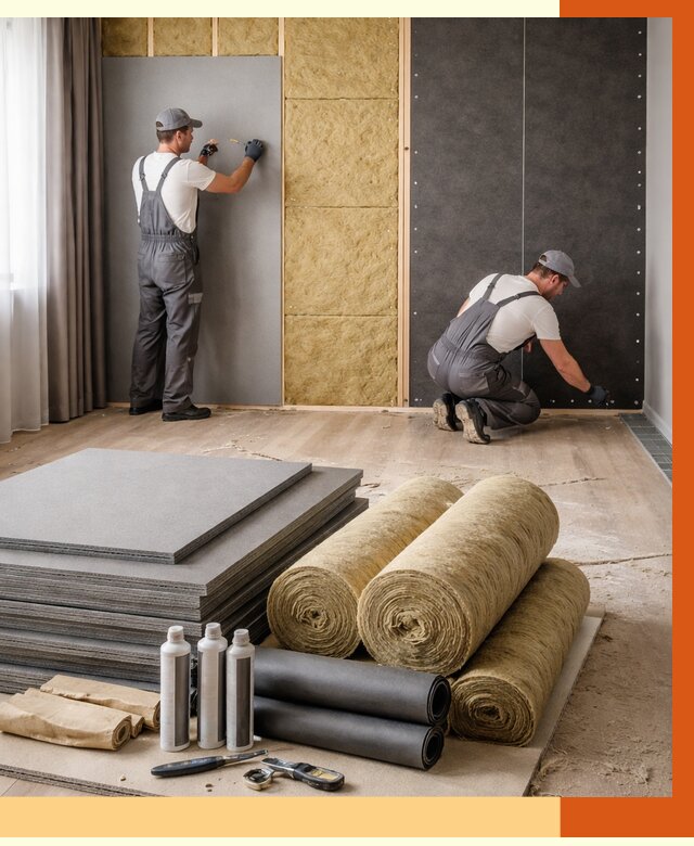 Шумоизоляция дома в Удомле от 4675 руб/м2 — комплексная звукоизоляция под ключ | ТепломастерДмл