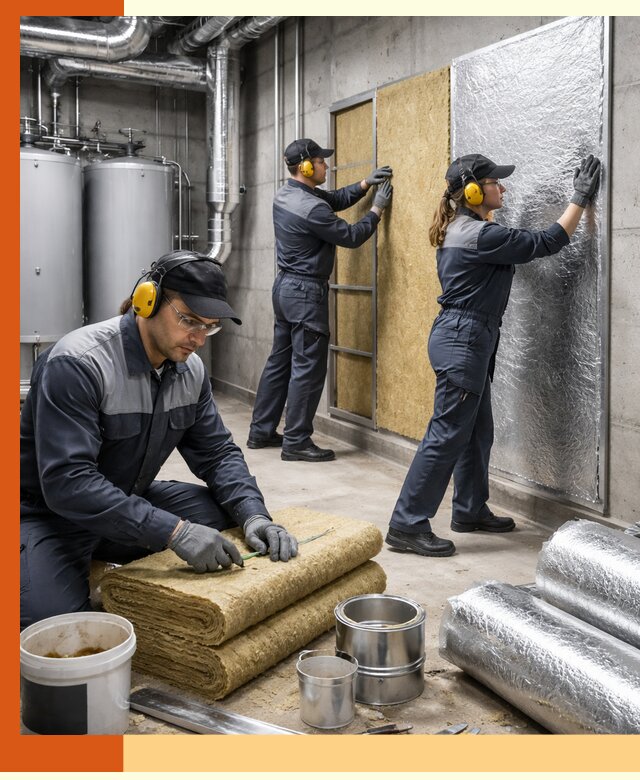 Шумоизоляция котельной в Удомле: профессиональный монтаж и материалы