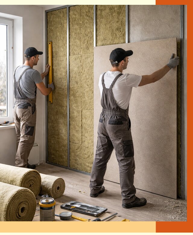 Шумоизоляция стен в Удомле от 4675 руб/м2 — звукоизоляция стен под ключ | ТепломастерДмл