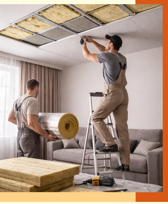 Шумоизоляция потолка в Удомле от 2338 руб. под ключ | Профессионально — ТепломастерДмл