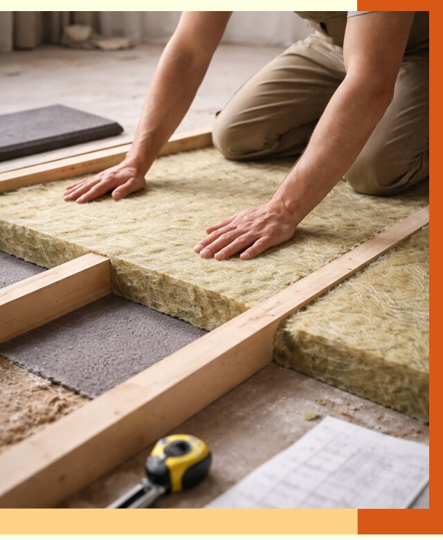 Шумоизоляция пола в Удомле от 1299 руб./м² — профессиональная звукоизоляция | ТепломастерДмл