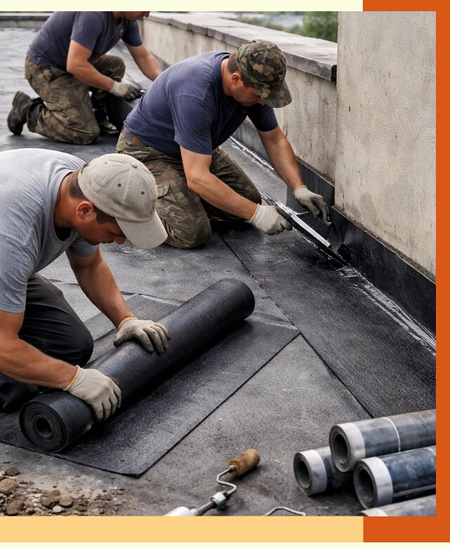 Гидроизоляция кровли в Удомле от 4675 руб. — профессиональная гидроизоляция крыши | ТепломастерДмл