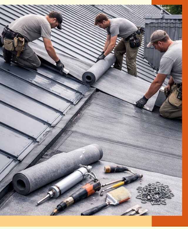 Гидроизоляция металлической кровли полимочевиной в Удомле от 8831 руб. | ТепломастерДмл