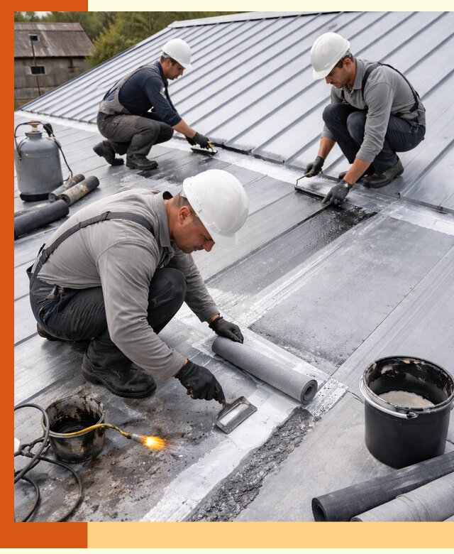 Гидроизоляция металлической кровли с гарантией в Удомле