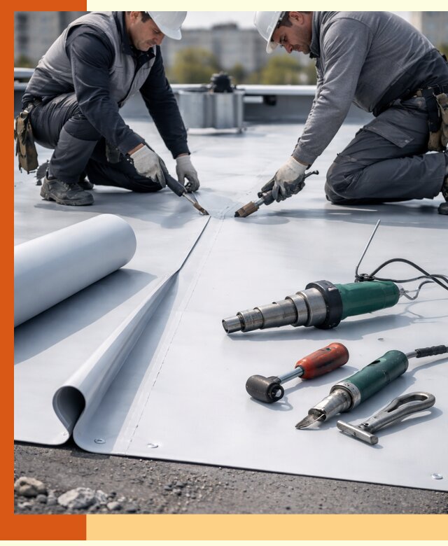 Гидроизоляция мембранной кровли в Удомле: монтаж и ремонт быстро