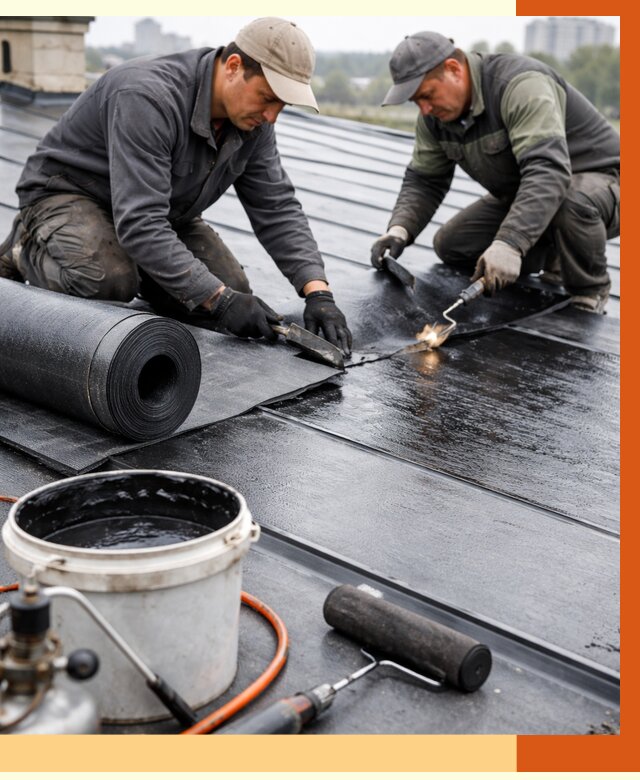 Гидроизоляция фальцевой кровли в Удомле от 7792 руб. под ключ | ТепломастерДмл