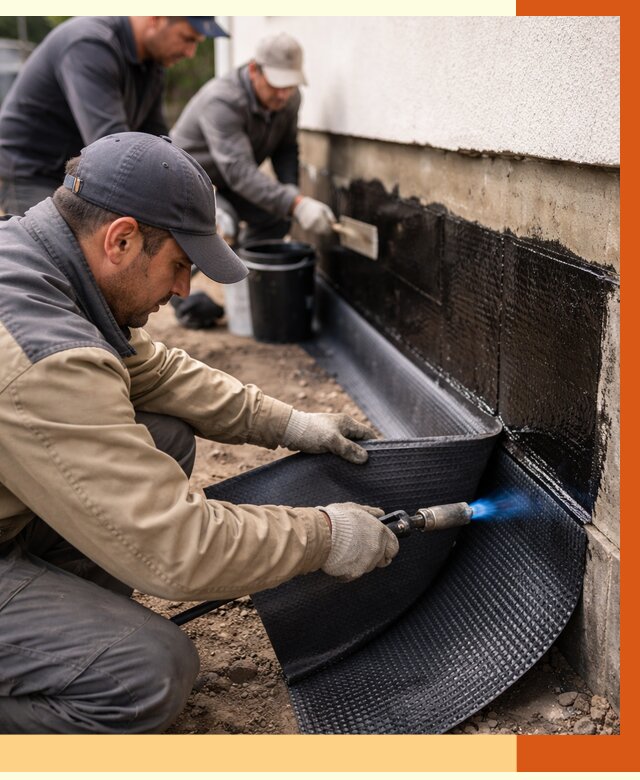 Гидроизоляция цоколя и отмостки в Удомле от 8831 руб. — ТепломастерДмл