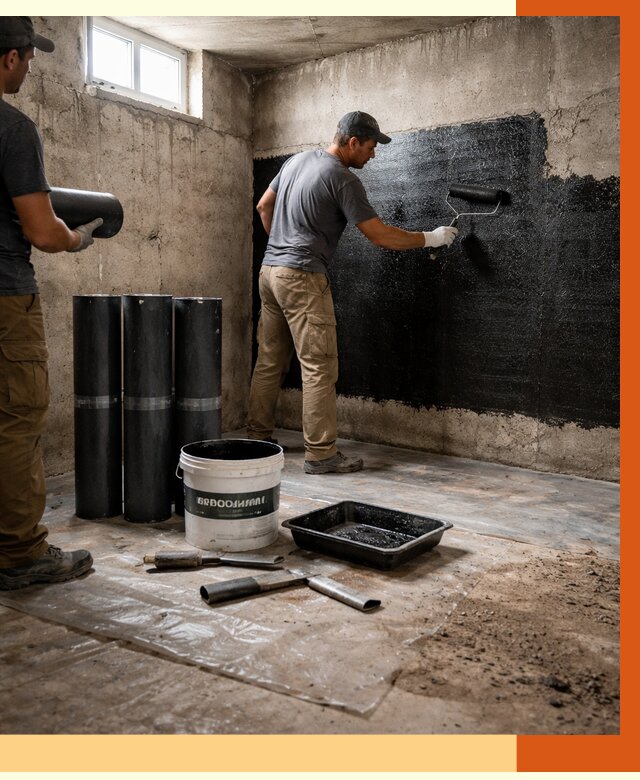 Гидроизоляция подвала в Удомле от 3636 руб. под ключ | Профессионально — ТепломастерДмл