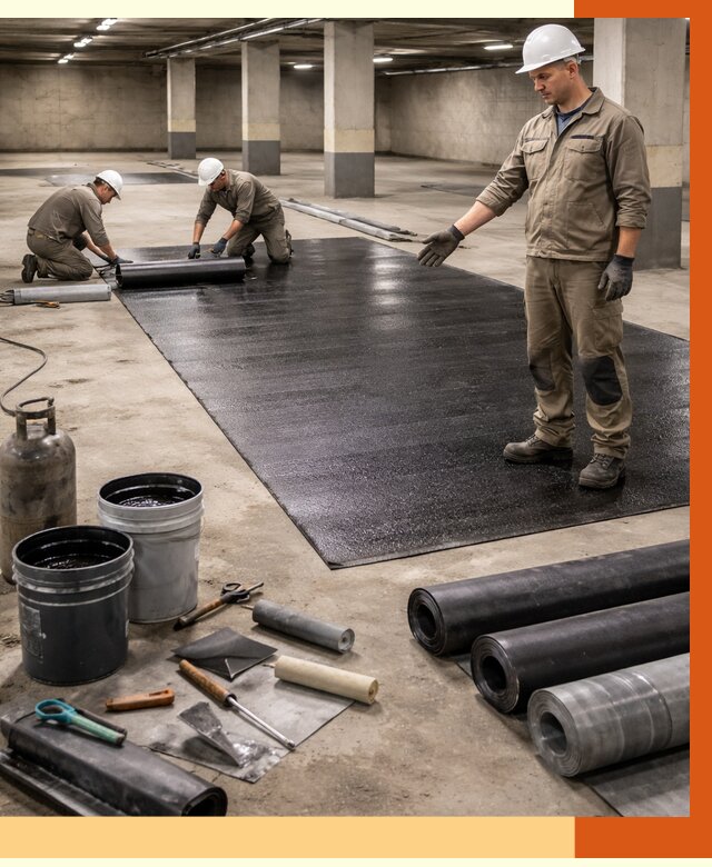 Гидроизоляция паркинга в Удомле от 1247 руб/м² — профессиональная защита | ТепломастерДмл