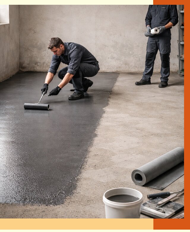 Гидроизоляция гаражного пола в Удомле от 3636 руб./м² — ТепломастерДмл профессионально