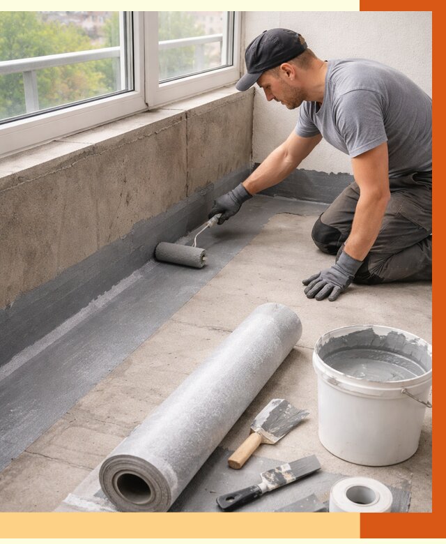 Профессиональная гидроизоляция балкона в Удомле от 4363 руб. | ТепломастерДмл