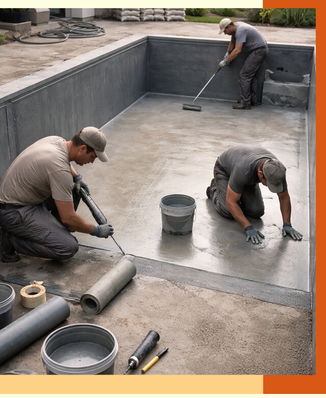 Профессиональная гидроизоляция бассейна в Удомле от 6753 руб. за м2 | ТепломастерДмл