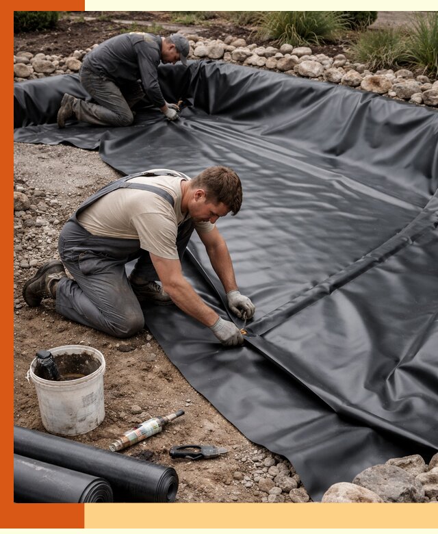 Гидроизоляция пруда в Удомле: надежная защита и герметизация