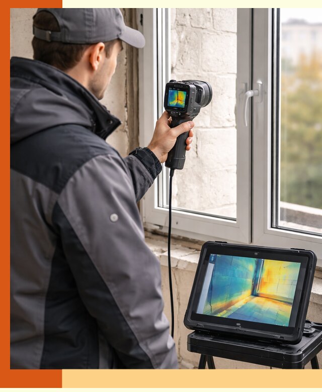 Тепловизионное обследование дома в Удомле для выявления утечек тепла