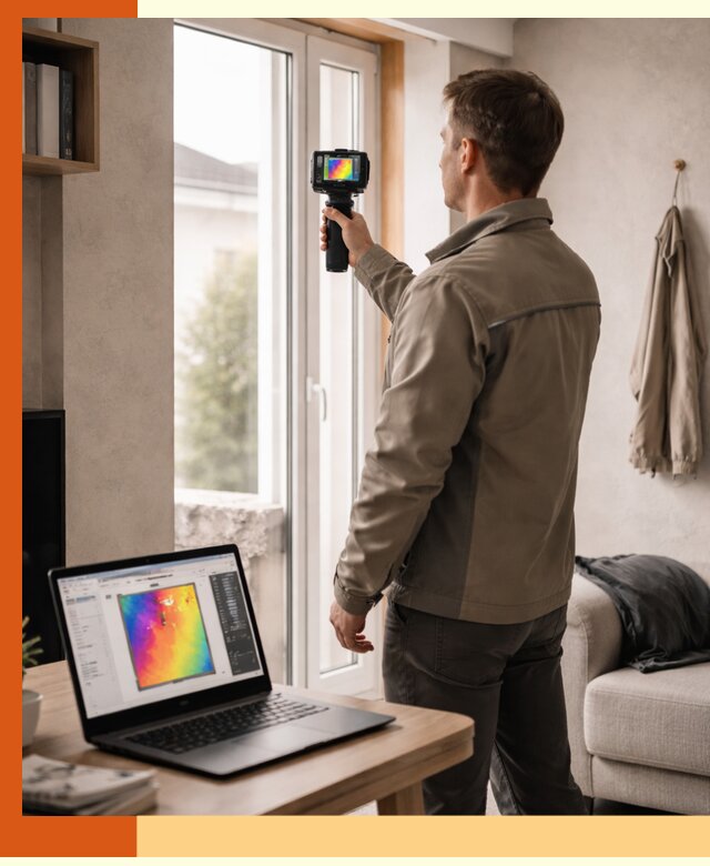 Тепловизионное обследование квартиры в Удомле для поиска утечек тепла