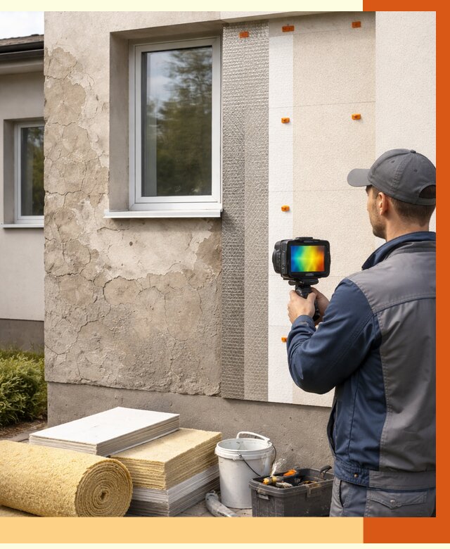 Тепловизионное обследование фасада в Удомле от 4675 руб. под ключ | ТепломастерДмл