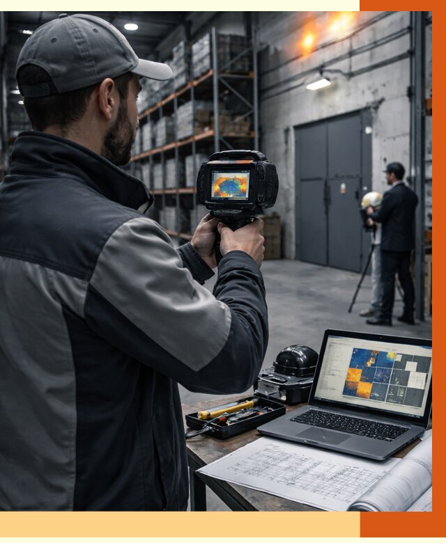 Тепловизионное обследование склада в Удомле от 6753 руб. | ТепломастерДмл