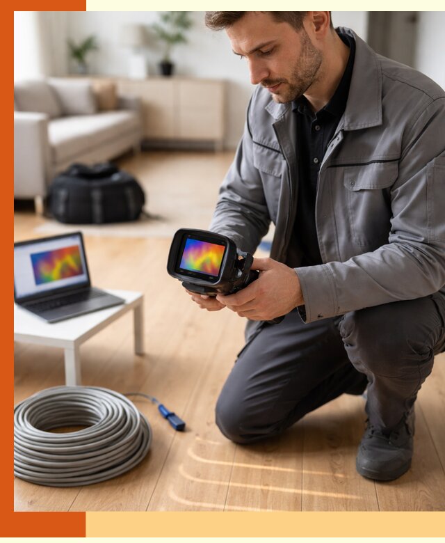 Тепловизионное обследование тёплого пола в Удомле для точной диагностики