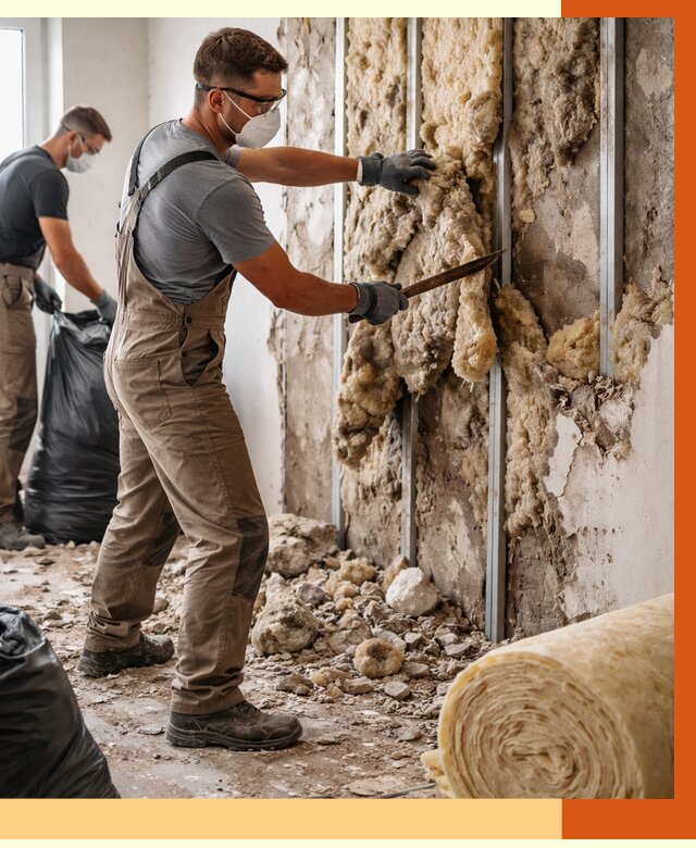 Демонтаж старого утеплителя в Удомле от 3636 руб. — работы под ключ | ТепломастерДмл