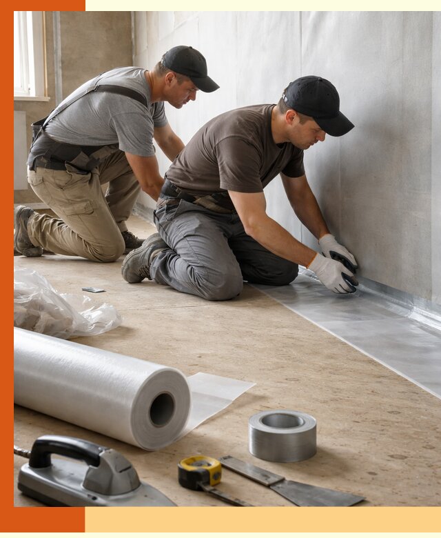 Монтаж пароизоляции для дома и помещений в Удомле