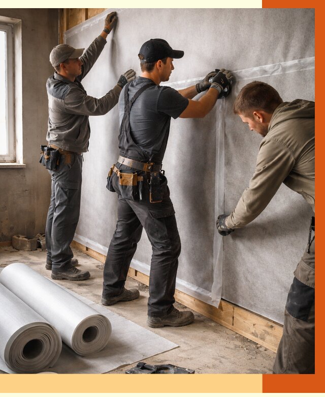 Монтаж ветроизоляции в Удомле от 4675 руб./м2 — профессионально | ТепломастерДмл