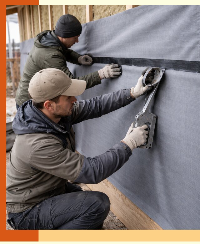 Монтаж ветроизоляции зданий и конструкций в Удомле