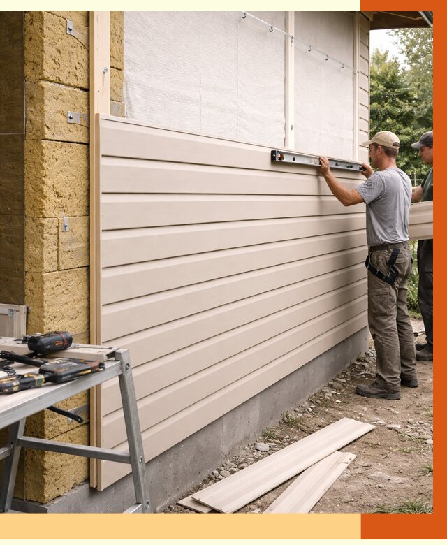 Монтаж сайдинга после утепления в Удомле от 1922 руб. — обшивка и облицовка | ТепломастерДмл