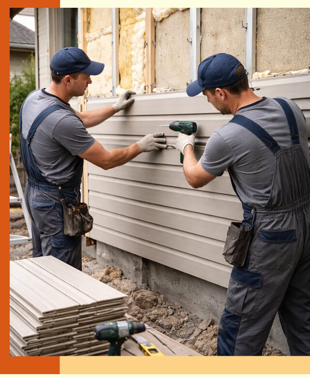 Монтаж сайдинга после утепления в Удомле качественно и надежно